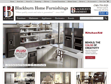 Tablet Screenshot of blackburnhome.com